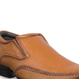 Khadims Men Brown Solid British Walkers Leather Formal Slip-Ons image 5