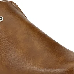 John Karsun Men Tan Brown Solid Formal Slip-Ons image 5