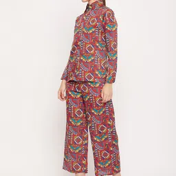 NABIA Printed Long Sleeves Shirt With Trouser image 3