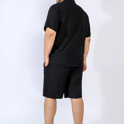 Instafab Plus Striped Shirt With Shorts image 5