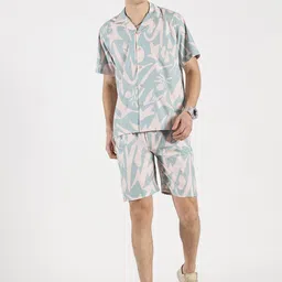 RAVINIK Printed Pure Cotton Shirt With Shorts-picture-35