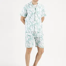 RAVINIK Printed Short Sleeves Shirt With Shorts-picture-27