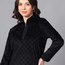 Hencemade Checked Shirt Collar Suede Top & Trouser image 4