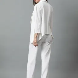 Kotty White Shawl Neck Blazer & Trousers image 5