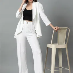 Kotty White Shawl Neck Blazer & Trousers image 2