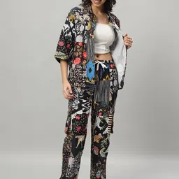 HANDICRAFT PALACE Printed Pure Cotton Shirt With Trousers-picture-14