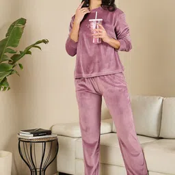 July Printed Top With Trousers Night Suit image 3