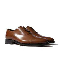 Rapawalk Tan Handcrafted Standard Width Leather Oxfords image 1
