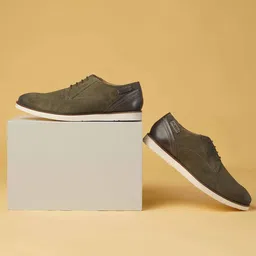 Ruosh Men Leather Lace-Up Derbys-image-39