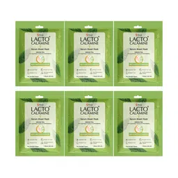 Lacto Calamine 6Pcs Green Tea Serum Sheet Mask For Skin Clarifiying & Hydrating- 25ml Each-picture-31