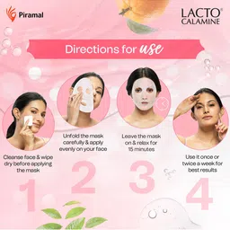 Lacto Calamine 6Pcs Green Tea Serum Sheet Mask For Skin Clarifiying & Hydrating- 25ml Each image 3