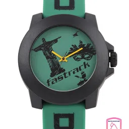 Fastrack Tees Unisex Green Printed Dial Watch 38021PP11J-image-8