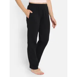 Clovia Cotton Rich Pyjama In Black image 5