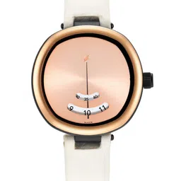 Fastrack Women Rose Gold-Toned Dial & White Straps Analogue Watch 6253PF01-picture-39