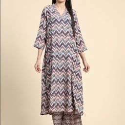 BAESD Women V-Neck Kurta with Palazzos-picture-31