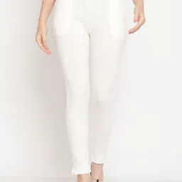 TAG 7 Pack of 2 Off-White Ankle-Length Leggings image 4