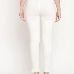 TAG 7 Set Of 2 Turquoise Blue & White Solid Leggings image 3