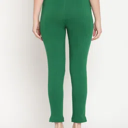 TAG 7 Pack of 2 Green & Mustard Yellow Ankle-Length Leggings image 5