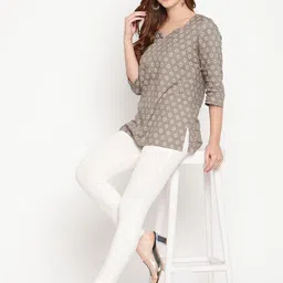 TAG 7 Pack of 2 Off-White Ankle-Length Leggings image 3