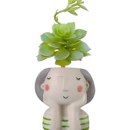 Garden Deco Green Succulent Artificial Flower-picture-15