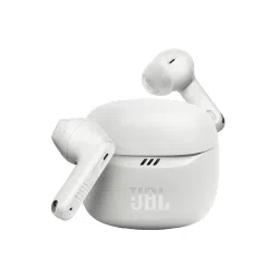 JBL Tune Flex 2 JBLTFLEX2TQE TWS Earbuds with Adaptive Noise Cancellation(IP54 Dust and Water Resistant, Ambient Aware, White) image 1