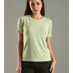 DOMIN8 Women Green Soft and Stretchy Nylon Sports Top-image-73