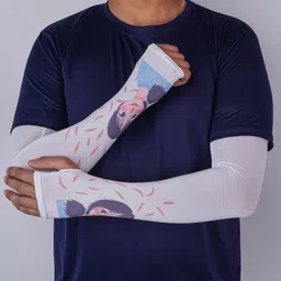 mikoniko Arm Sleeves Men & Women Sunlight Protection Protection from Dust, Pollution, Sunburn, UV Protection - Suitable for, Sports - Hand Summer Gloves 1 Pairs image 2