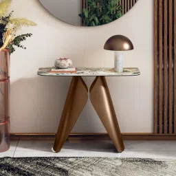 Aeris Metal Console Table in Saturn Spanish ceramic Finish-image-56