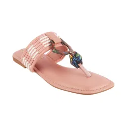 Catwalk Women Casual Square Toe Slip On Pink-image-49