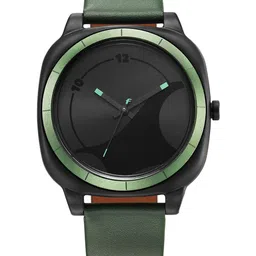 Fastrack Unisex Dial & Leather Straps Analogue Watch 68034PL03W image 1