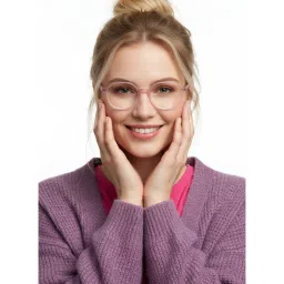 HASHTAG EYEWEAR Unisex Optibul Clear Lens Irregular Full Rim Eyeglass-Nekcc-1160082-Pnk (49) image 2