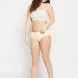 Curves By ZeroKaata Pack Of 4 Assorted Solid Cotton Briefs CZMLPO4ALIPTY46 image 3