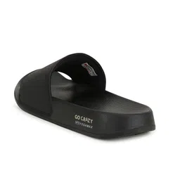 Campus Men Black & Red Printed Sliders image 2