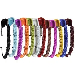 mluffy Indian Saree Brooches and Safety Hijab Pins Patli Lock Pallu Saree Dupatta Pin Clip for Women's (Multicolor) (Multicolor 12) image 1