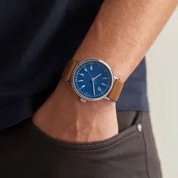 Ted Baker Men TB Urban Collection Round Dial & Leather Straps Analogue Watch- BKPDPS3019I image 5