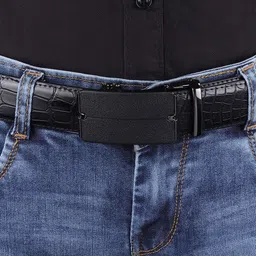 ZORO Men Black PU Belt image 3