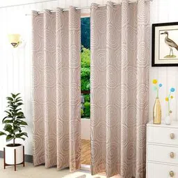 presto Beige Poly Cotton Window Curtain-picture-19