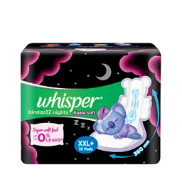 Whisper Bindazzz Nights Koala Soft XXL+ Sanitary Pads - 10 Pads-picture-12