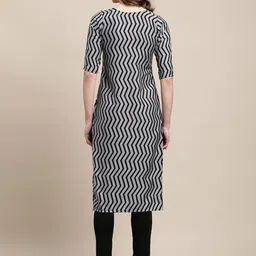 7threads KALINI Women Pack Of 2 Maroon & Grey Ethnic Motifs Printed Summer Sheers Crepe Kurta image 5