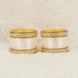 NMII Set Of 32 Zircon Gemstone Studded Bangles image 1