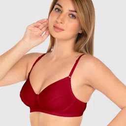 Daisy Dee Full Coverage Non-Wired Super Support Cotton T-shirt Bra- All Day Comfort image 4