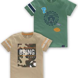 CODEZ Boys Pack Of 2 Graphic Printed Cotton T-shirts-picture-12