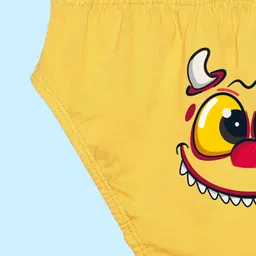 NUSYL Boys Pack Of 5 Printed Pure Cotton Basic Briefs NUBCBRFPO5.0046 image 5