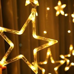 SPARK WORLD Gold Star Shape String Lights-picture-21