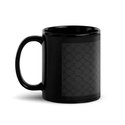 RISH Black Printed Ceramic Glossy Coffee Mug 325 ml-picture-17