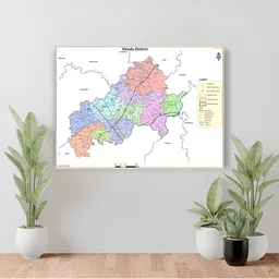 Wallpics Pink & Green Kheda District Printed Waterproof Wall Sticker-picture-29