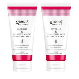Globus naturals Globus naturals Set Of 2 Anti Acne Glycolic & 1 % Salicylic Acid Face Pack - 100 gm Each-picture-39
