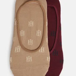 Tommy Hilfiger Men Pack of 2 Solid Shoe Liners Socks-image-19