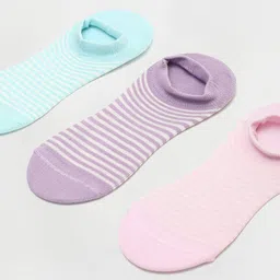 max Pack Of 3 Striped Shoe Liner Socks image 3