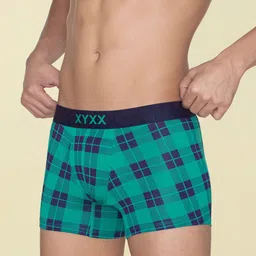 XYXX Pack Of 3 Checked Ultra-Soft Trunks XYTRNK3PCKN989 image 5